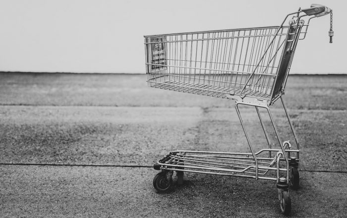 grey shopping cart